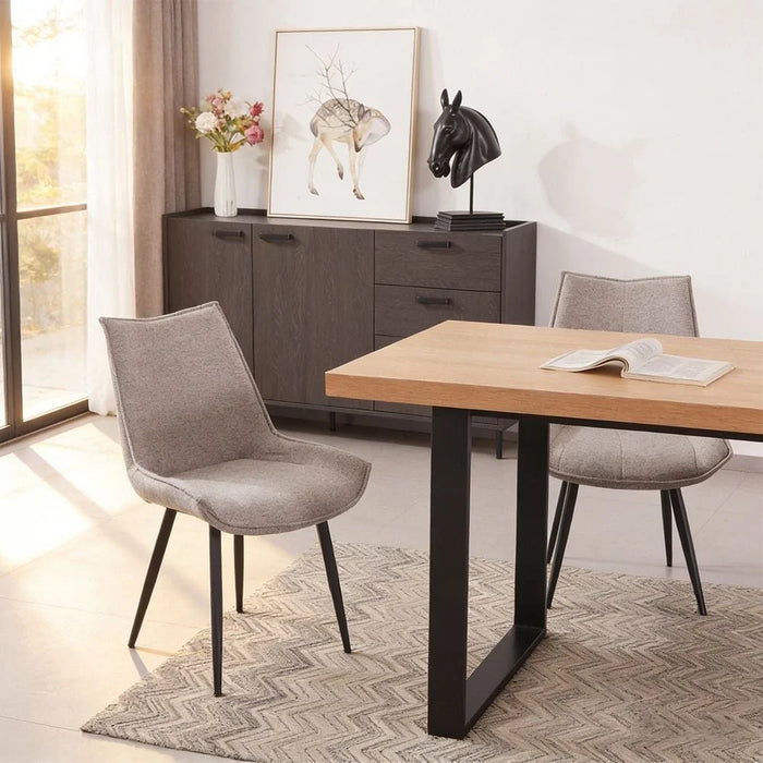 Wellington 6-Seater Modular Dining Tabletop - Light Oak - With 2-Year Warranty