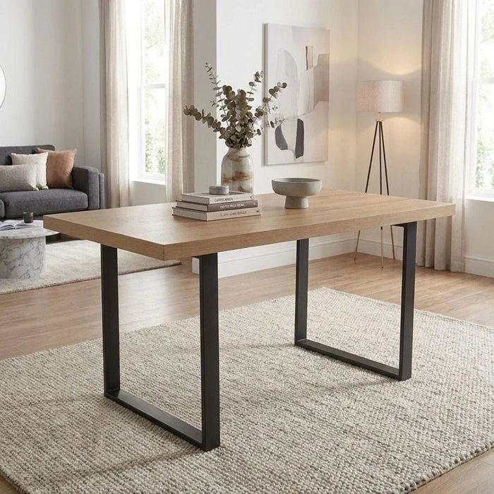 Wellington Straight Dining Table Legs Set Of 2-Black