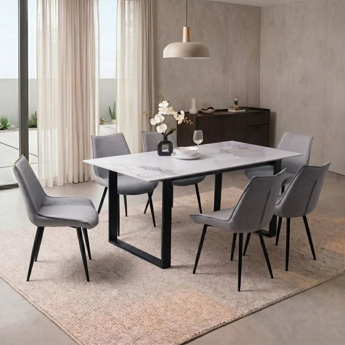 Wellington Straight Dining Table Legs Set Of 2-Black