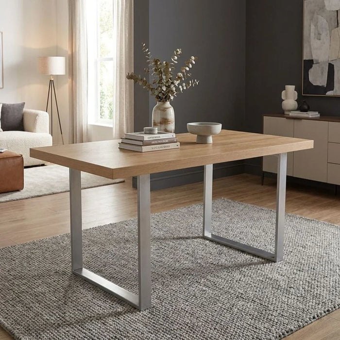 Wellington Straight Dining Table Legs Set Of 2-Silver