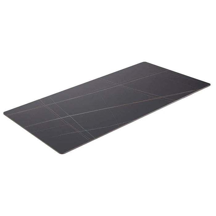 Wellington 6-Seater Modular Dining Sintered Stone Tabletop - Black Pattern - With 2-Year Warranty