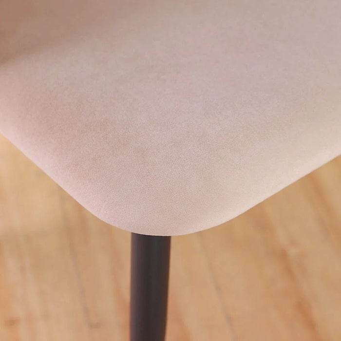 Flamingo Dining Chair Set of 2 - Grey Marble/Brown