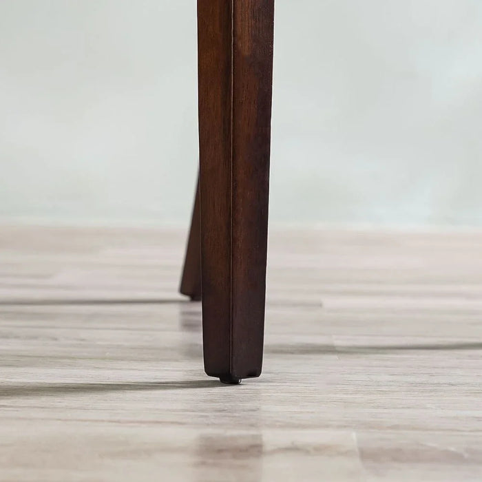 Brody Dining Chair Set of 2-Beige/Dark Walnut
