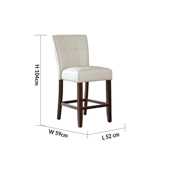 Brody Counter Height Dining Chair Set of 2-Beige