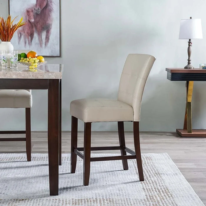 Brody Counter Height Dining Chair Set of 2-Beige