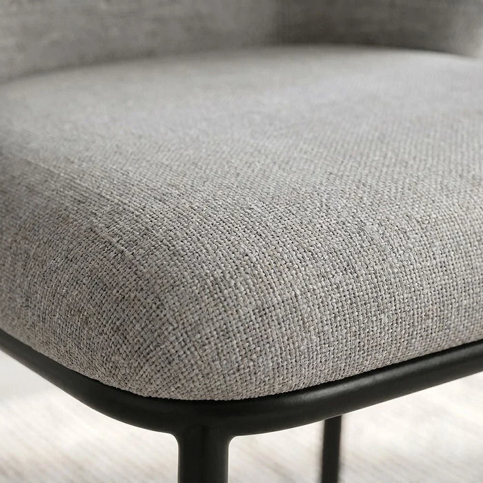 Weldy Chair-Set of 2-Grey/Black-With 2-Year Warranty