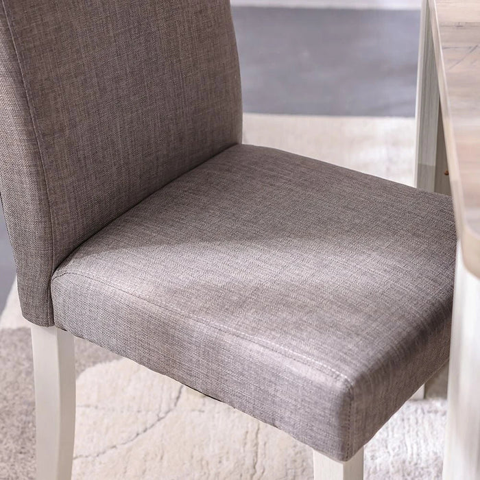Olivos Dining Chair - Set of 2 - Grey/Oak - With 2-Year Warranty
