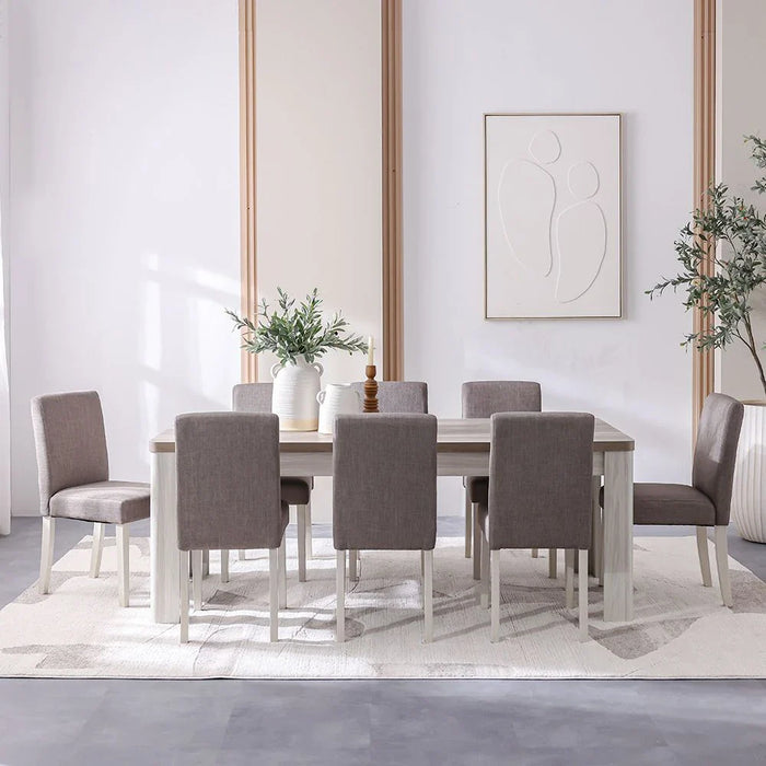 Olivos Dining Chair - Set of 2 - Grey/Oak - With 2-Year Warranty