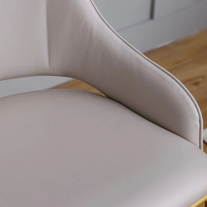 Margaret Dining Chair - Set of 2 - Beige/Gold - With 3-Year Warranty