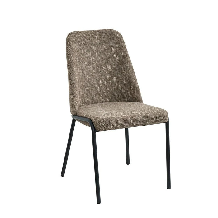 Agata Set of 2 Dining Chairs - Brown/Black - With 2-Year Warranty