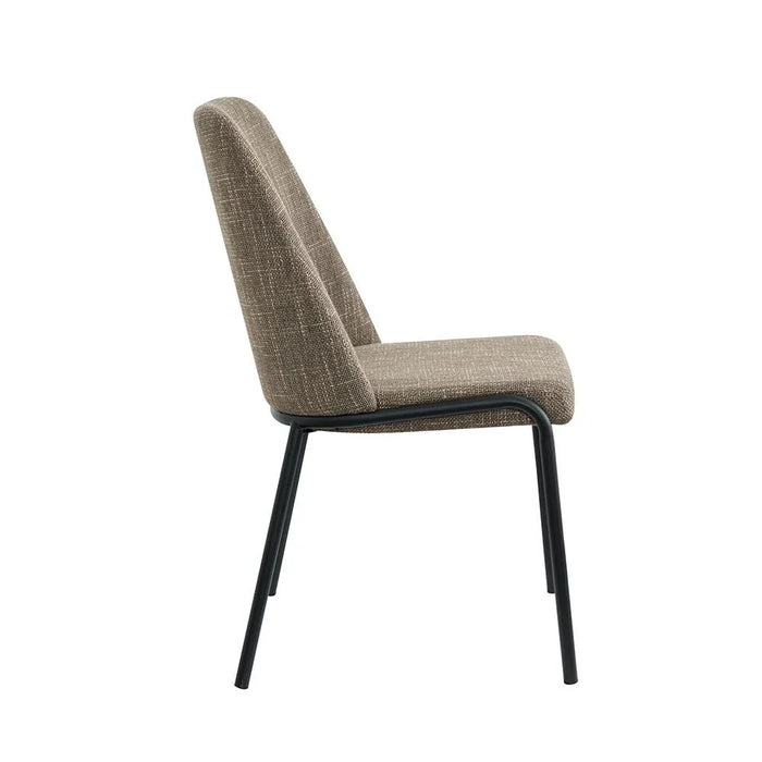 Agata Set of 2 Dining Chairs - Brown/Black - With 2-Year Warranty