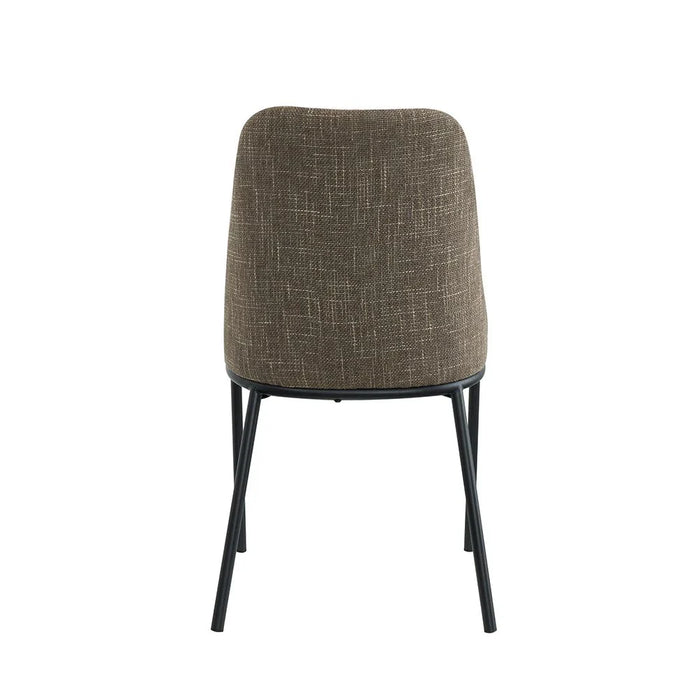 Agata Set of 2 Dining Chairs - Brown/Black - With 2-Year Warranty