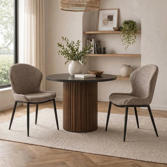 Flash Dining Chair - Set of 2 - Brown - With 2-Year Warranty