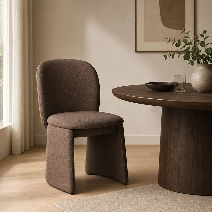 Namifir Set of 2 Dining Chairs - Dark Brown - With 2-Year Warranty