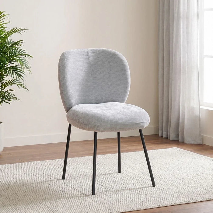 Primo Dining Chair Set Of 2 - Grey/Black