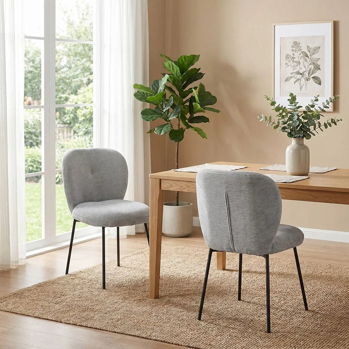 Primo Dining Chair Set Of 2 - Grey/Black