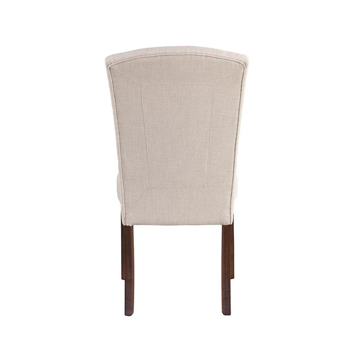New Brody Dining Chair Fabric Set Of 2 - Beige /  Walnut