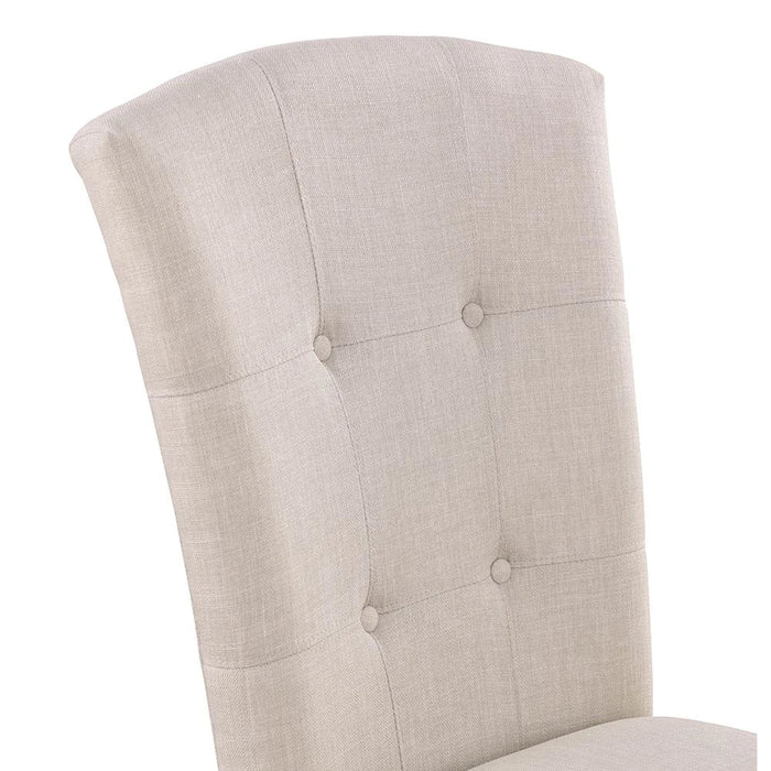 New Brody Dining Chair Fabric Set Of 2 - Beige /  Walnut