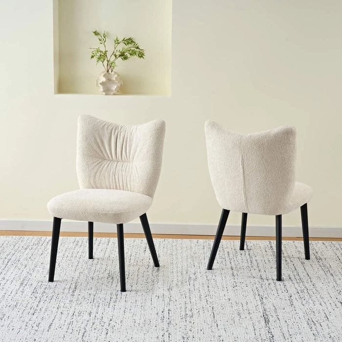 Beville Dining Chair Set Of 2 - Beige / Black