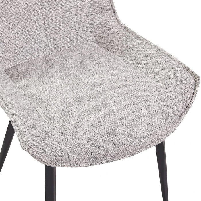 Wellington Dining Chair Set Of 2-Grey/Black