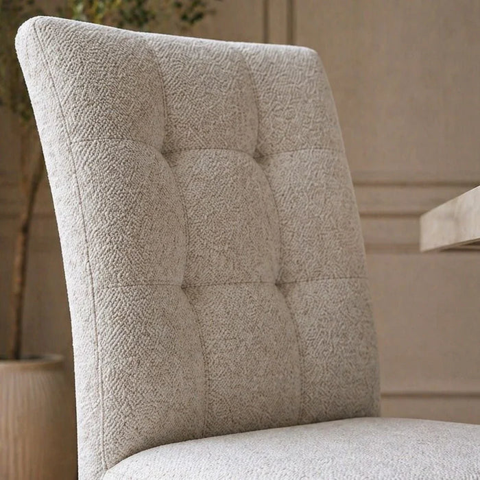 Midland Dining Chair Set of 2 - Beige/Black