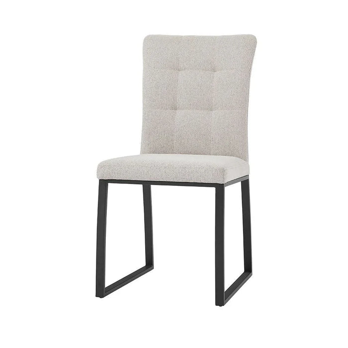 Midland Dining Chair Set of 2 - Beige/Black