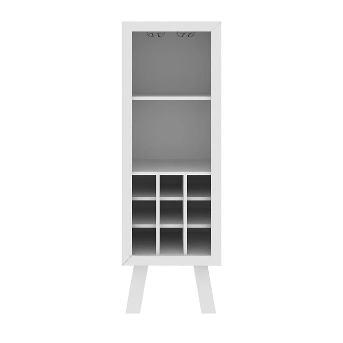 Zen Wine Cabinet with Storage-White-With 2-Year Warranty