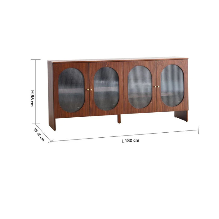 Azeron Buffet Cabinet-Brown-With 2-Year Warranty