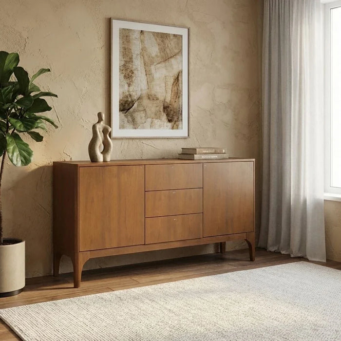Rorvik Sideboard-Walnut-With 2-Year Warranty