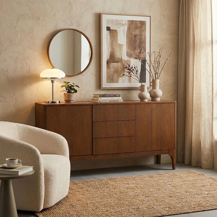 Rorvik Sideboard-Walnut-With 2-Year Warranty