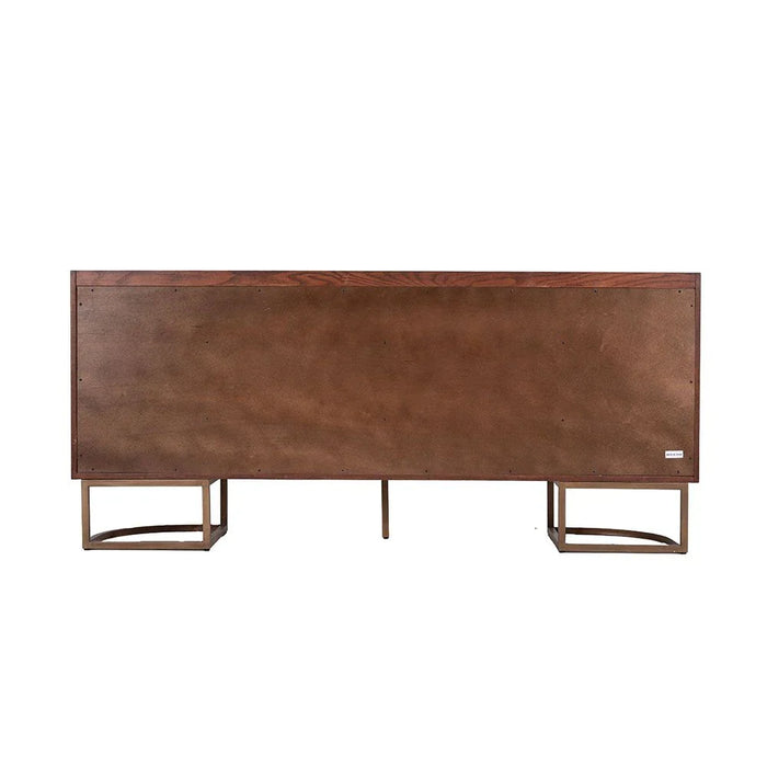 Alhamra Stone Top Buffet Cabinet-White/Green/Brown