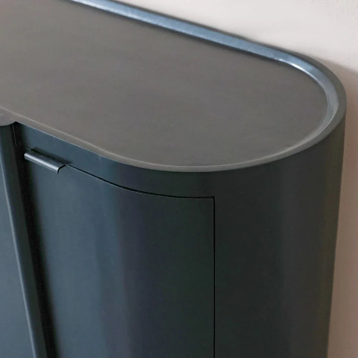 Leeds 4-Door Buffet Cabinet - Black - With 2-Year Warranty