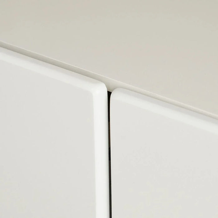 Qasr 3-Door & 3-Drawer Buffet Cabinet - Pearl White - With 3-Year Warranty