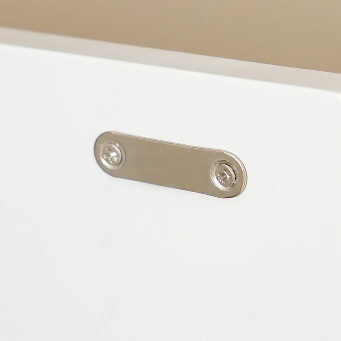 Retrova 4 DoorsÊ Buffet Cabinet -White Grey /Gunmetal