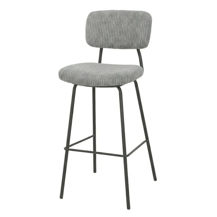 Brad Bar Stool - Grey/Black
