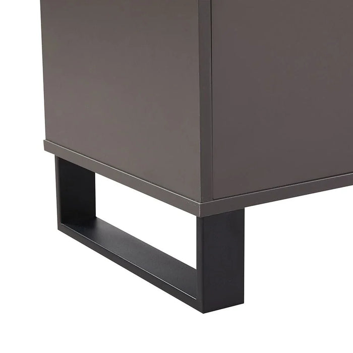Wellington Stone TopÊ Buffet CabinetÊ With 3Doors & 1Drawer - White/Grey