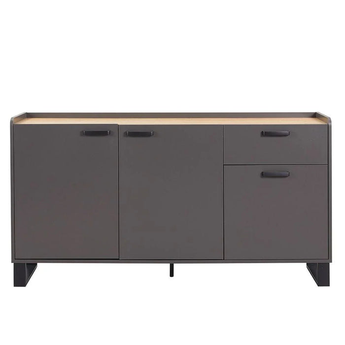 Wellington Buffet CabinetÊ With 3Doors & 1Drawer - Light Oak/Grey