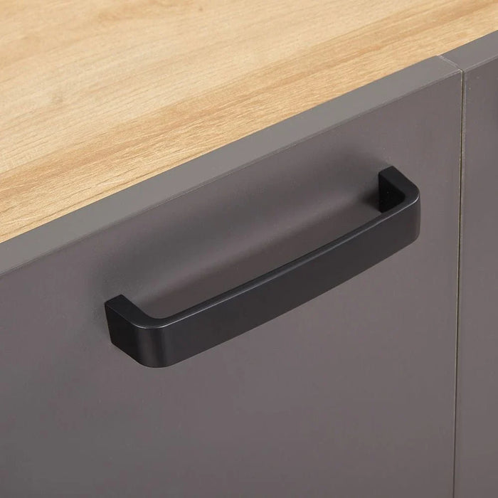 Wellington Buffet CabinetÊ With 3Doors & 1Drawer - Light Oak/Grey