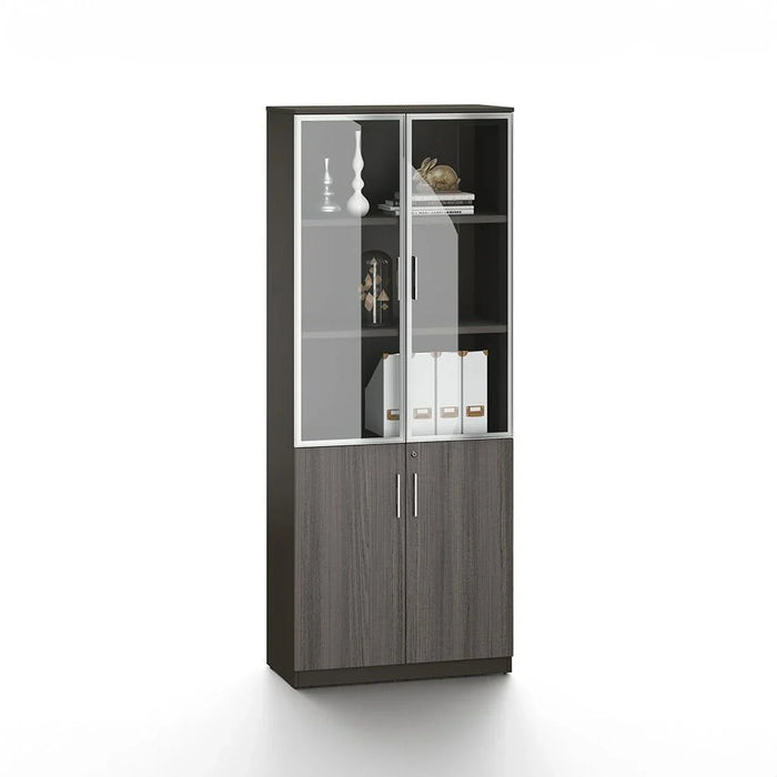 Hammel 4-Door Book Case-Dark Teakwood-With 2-Year Warranty
