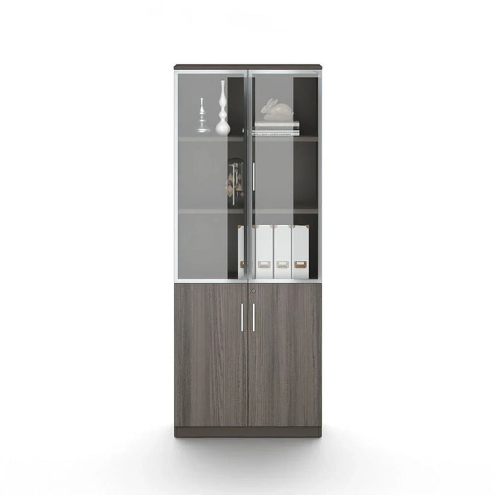 Hammel 4-Door Book Case-Dark Teakwood-With 2-Year Warranty