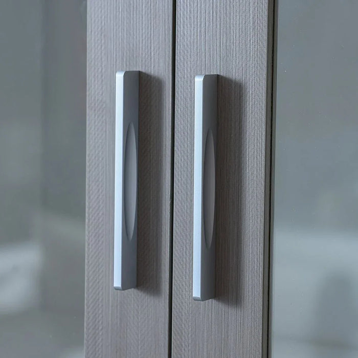 Herstal 4-Door Book Case-Oak/White-With 5-Year Warranty