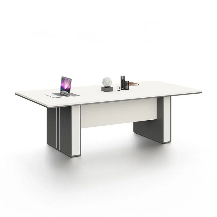 Skive Meeting/Conference Table-Grey/White-With 5-Year Warranty