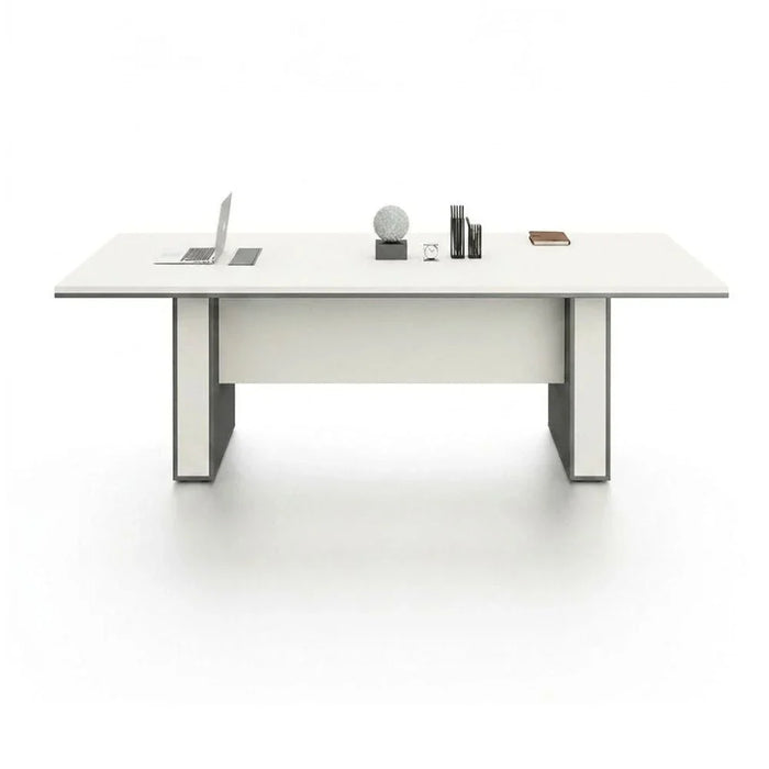 Skive Meeting/Conference Table-Grey/White-With 5-Year Warranty