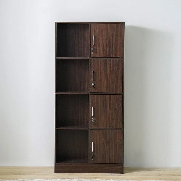 Bush 4 Door Storage Cabinet - Walnut