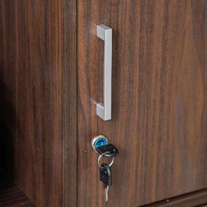 Bush 4 Door Storage Cabinet - Walnut