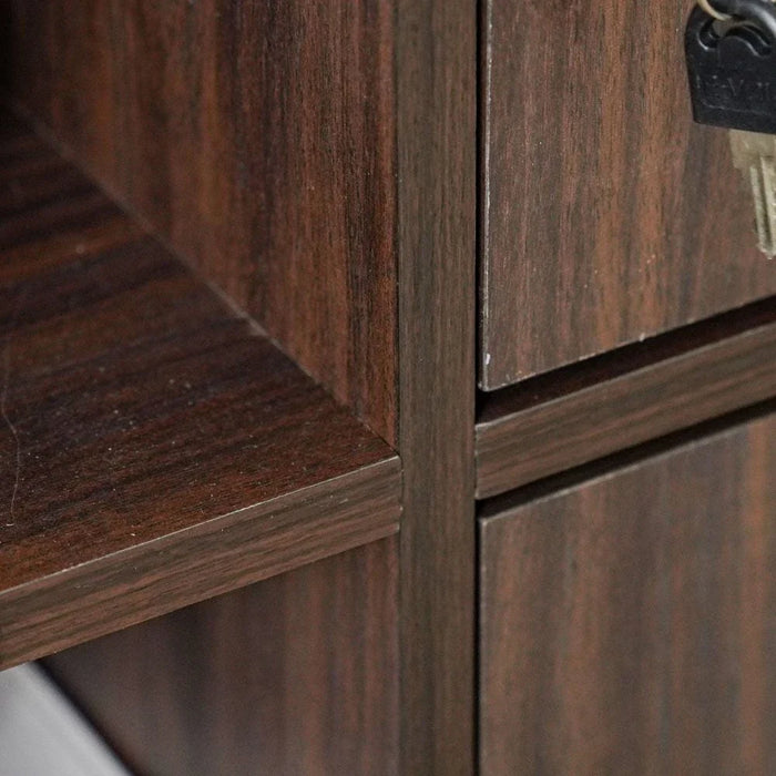 Bush 4 Door Storage Cabinet - Walnut