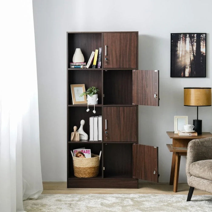 Bush 4 Door Storage Cabinet - Walnut