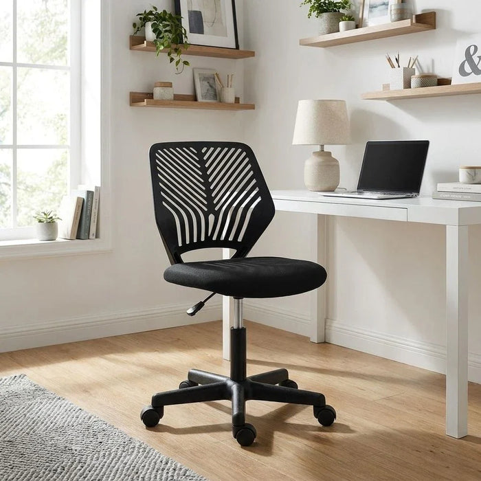 Melodica Midback Office Chair - Black - With 2-Year Warranty