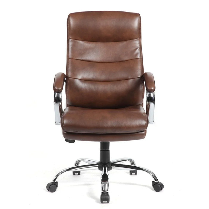 Harland High Back Office Chair - Dark Brown - With 2-Year Warranty