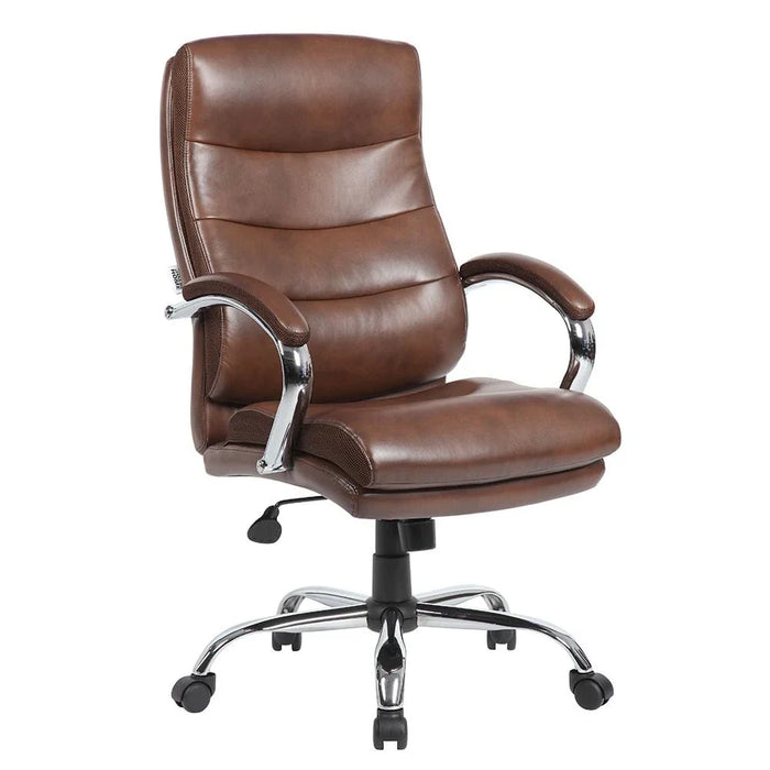 Harland High Back Office Chair - Dark Brown - With 2-Year Warranty